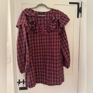 Plaid Ruffle Dress